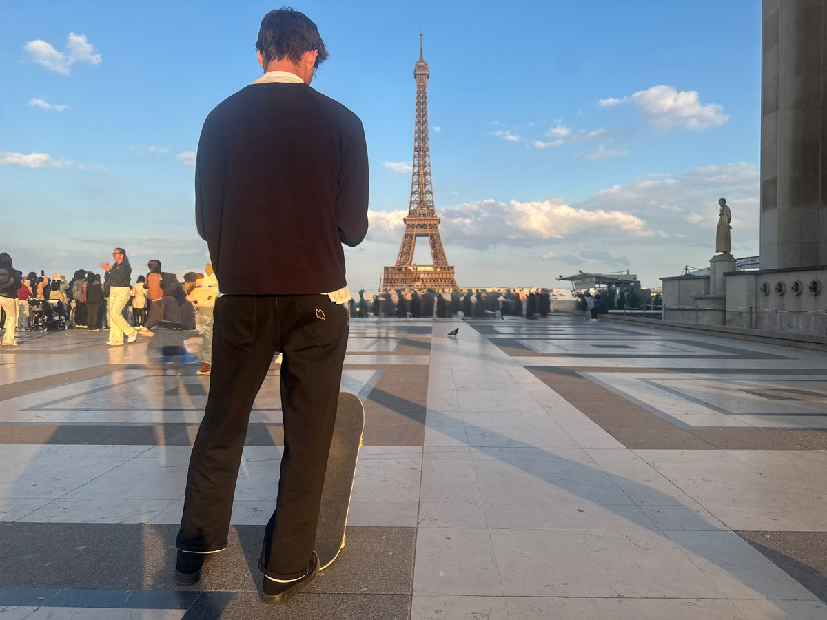 Tyson Bowerbank wearing the M.150 jeans